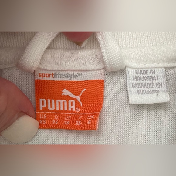 PUMA SPORT LIFESTYLE TRACK STYLE ZIPPER JACKET WITH POCKETS SIZE XS ~X CONDITION - Picture 3 of 6